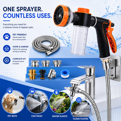 Pet Bath Sprayer Kit
